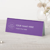 Plaque De Table Custom Business Logo Desk Nameplate Table Tent (En SItu (Tableau))