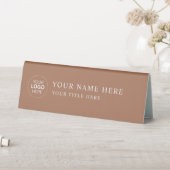 Plaque De Table Custom Business Logo Desk Nameplate Table Tent (En SItu (Tableau))