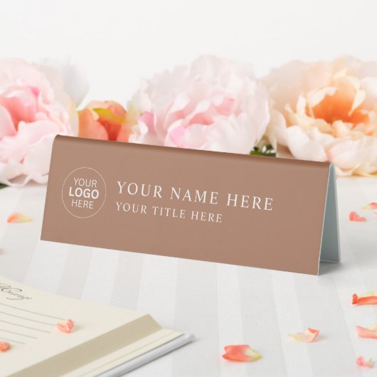 Plaque De Table Custom Business Logo Desk Nameplate Table Tent (In SItu (Mariage))