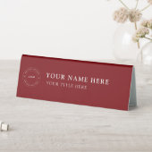 Plaque De Table Custom Business Logo Desk Nameplate Table Tent (En SItu (Tableau))