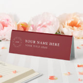 Plaque De Table Custom Business Logo Desk Nameplate Table Tent (In SItu (Mariage))
