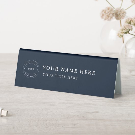 Plaque De Table Custom Business Logo Desk Nameplate Table Tent (En SItu (Tableau))