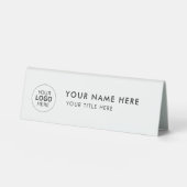 Plaque De Table Custom Business Logo Desk Nameplate Table Tent (Recto)