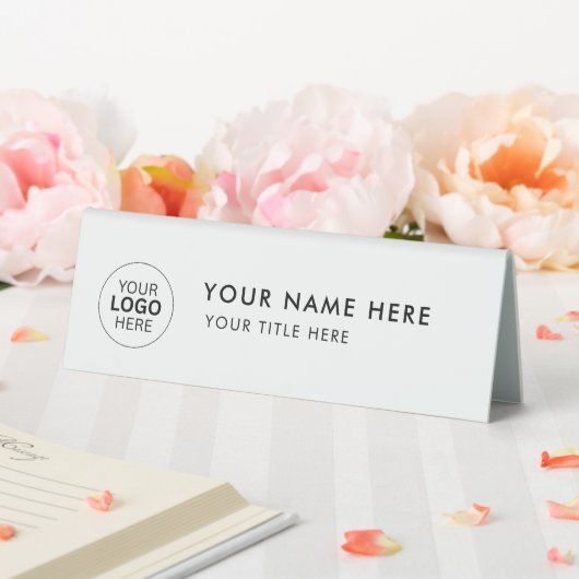 Plaque De Table Custom Business Logo Desk Nameplate Table Tent (In SItu (Mariage))