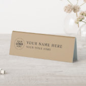 Plaque De Table Custom Business Logo Desk Nameplate Table Tent (En SItu (Tableau))