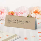 Plaque De Table Custom Business Logo Desk Nameplate Table Tent (In SItu (Mariage))
