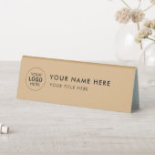 Plaque De Table Custom Business Logo Desk Nameplate Table Tent (En SItu (Tableau))
