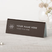 Plaque De Table Custom Business Logo Desk Nameplate Table Tent (En SItu (Tableau))