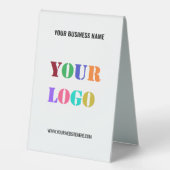 Plaque De Table Custom Company Logo Name Business Table Tent Sign (Recto)