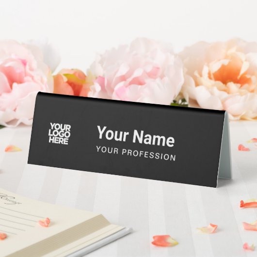 Plaque De Table Custom Employee Name Table Tent with Logo (In SItu (Mariage))