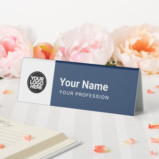 Plaque De Table Custom Employee Name Table Tent with Logo (In SItu (Mariage))