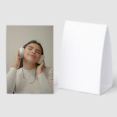 Plaque De Table Custom Full Photo Modern (Recto/verso)