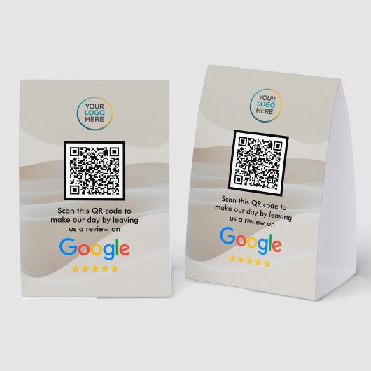 Plaque De Table Custom Google Review QR Code Acrylic Table Sign (Recto/verso)