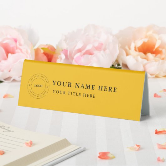 Plaque De Table Custom Logo Desk Nameplate Table Tent Sign (In SItu (Mariage))
