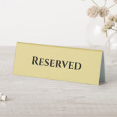 Plaque De Table Custom Modern Gold Black Réservé restaurant événem (En SItu (Tableau))
