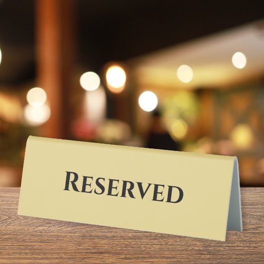 Plaque De Table Custom Modern Gold Black Réservé restaurant événem