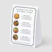 Plaque De Table Custom Restaurant Promo (Recto)