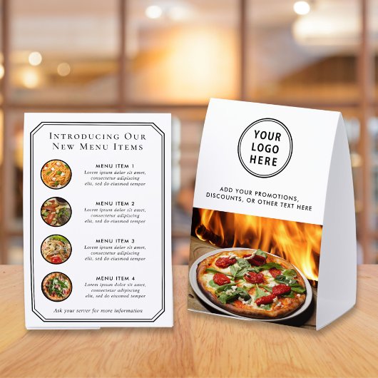 Plaque De Table Custom Restaurant Promo