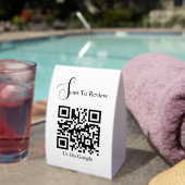 Plaque De Table Custom Scan to Review (InVersositu (sur table))