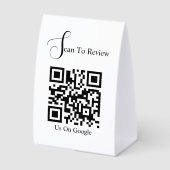 Plaque De Table Custom Scan to Review (Recto)