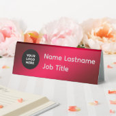 Plaque De Table Custom Table Tent with Logo & Name | (In SItu (Mariage))