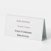 Plaque De Table Custom Table Tents & Display Sign Holders (Recto)