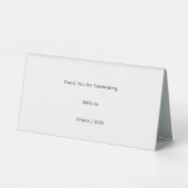 Plaque De Table Custom Table Tents & Display Sign Holders (Verso)
