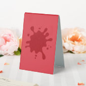 Plaque De Table Custom Tomato Red Splatter Table Tent Sign (In SItu (Mariage))