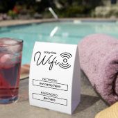 Plaque De Table Custom Vacation Rentals Home Wifi Instructions (InVersositu (sur table))