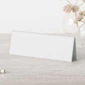 Plaque De Table Custom white simple Design Add Photo or Text (En SItu (Tableau))