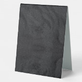 Plaque De Table Customisé Black Photo Mariage élégant (Verso)