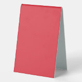 Plaque De Table Customizable Tomato Red Splash Table Tent Sign (Verso)