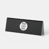 Plaque De Table Customize Your Black White company logo and text (Recto)