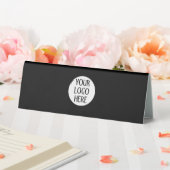 Plaque De Table Customize Your Black White company logo and text (In SItu (Mariage))