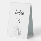 Plaque De Table Cute Cats Mariage Réception Simple Élégant (Verso)
