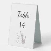Plaque De Table Cute Cats Mariage Réception Simple Élégant (Recto)