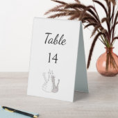 Plaque De Table Cute Cats Mariage Réception Simple Élégant (En SItu (Tableau))