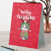 Plaque De Table Cute Chat Noël Stocking fourchettes Galore (En SItu (Tableau))