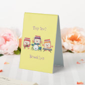 Plaque De Table Cute confiture session dessin animé musicien humou (In SItu (Mariage))