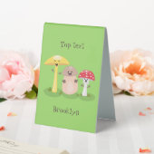 Plaque De Table Cute kawaii champignon champignon toadstool (In SItu (Mariage))