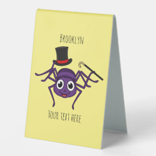 Plaque De Table Cute Spider dans le top a un dessin animé