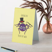 Plaque De Table Cute Spider dans le top a un dessin animé (En SItu (Tableau))