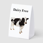 Plaque De Table Dairy Free Table Tent (Verso)