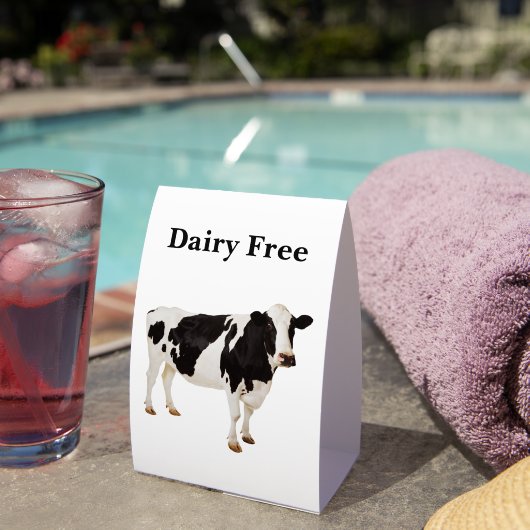 Plaque De Table Dairy Free Table Tent (InVersositu (sur table))