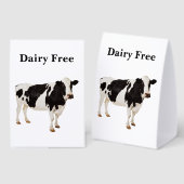 Plaque De Table Dairy Free Table Tent (Recto/verso)
