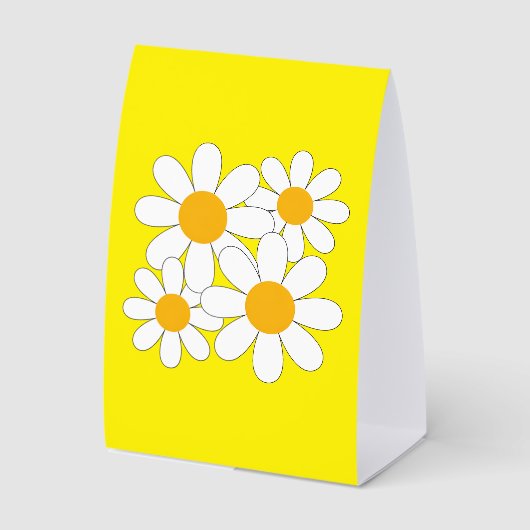 Plaque De Table Daisy Lumineuse et Audacieuse (Recto)