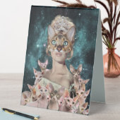 Plaque De Table Dame du chat (En SItu (Tableau))