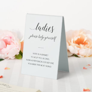 Plaque De Table Dames Produits personnels Salle de bain Panier Mar