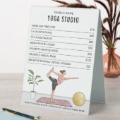 Plaque De Table Dancer Pot Femme Custom Yoga Studio Tarifs (En SItu (Tableau))