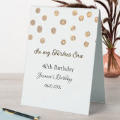 Plaque De Table Dans mon âge quarante ans des points d'or heureux (En SItu (Tableau))